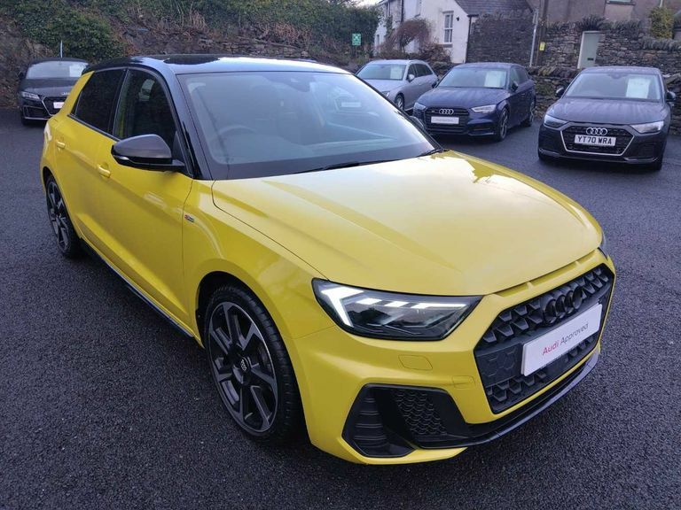 Compare Audi A1 S Line Contrast Edition 35 Tfsi 150 Ps S Tronic BR19HPY Yellow