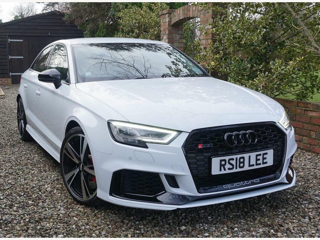 Compare Audi RS3 2.5 Tfsi S Tronic Quattro Euro 6 Ss RS18LEE White