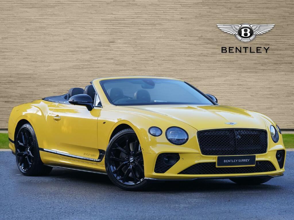 Compare Bentley Continental V8 S LJ73VVW Yellow