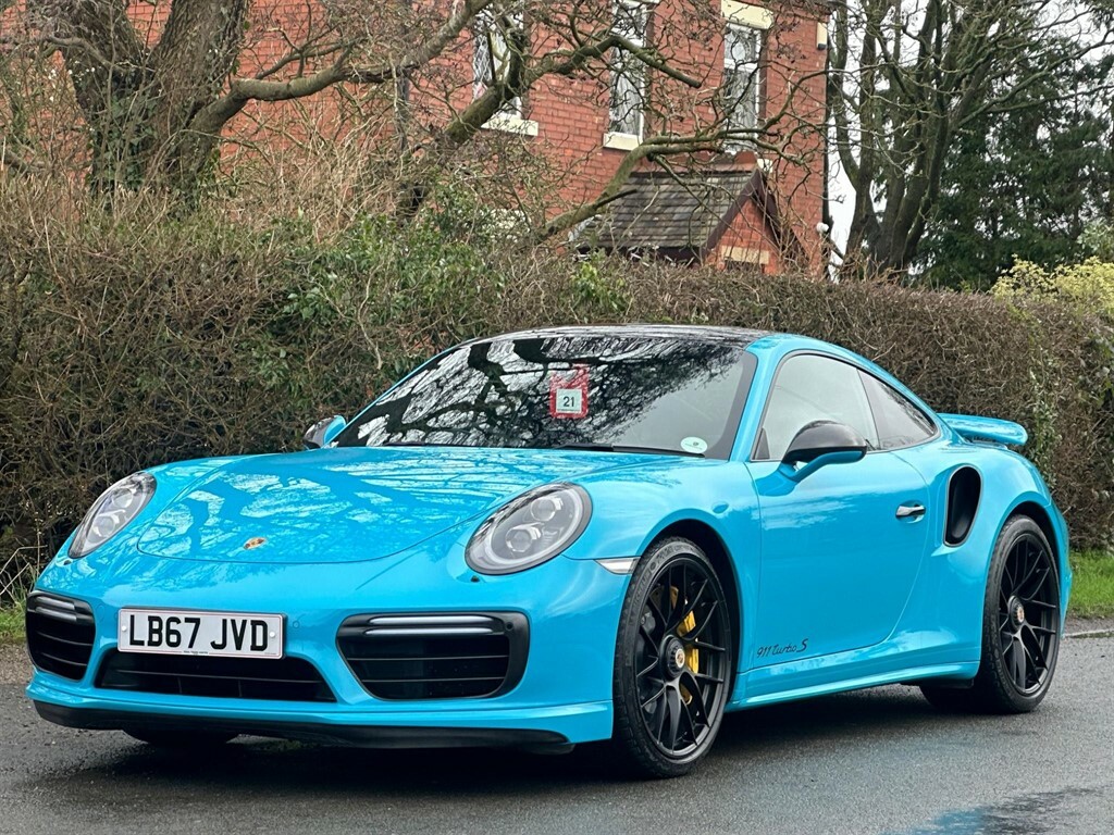 Compare Porsche 911 3.8T 991 Turbo S Pdk 4Wd Euro 6 Ss LB67JVD Blue