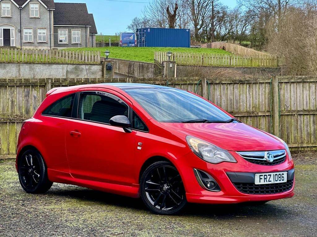 Compare Vauxhall Corsa 1.2 Limited Edition FRZ1086 Red