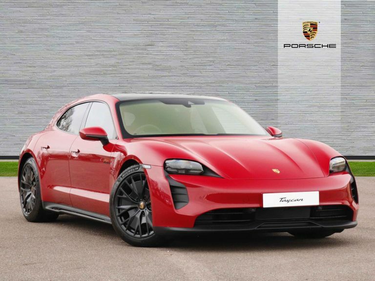 Compare Porsche Taycan 440Kw Gts 93Kwh 75 Years5 Seat EY24ZKW Red