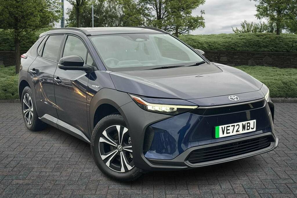 Compare Toyota bZ4X 160Kw Motion 71.4Kwh Awd VE72WBJ Blue