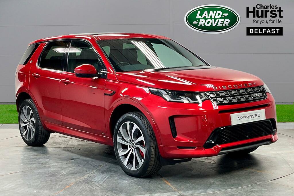 Compare Land Rover Discovery Sport 1.5 P300e R-dynamic Hse 5 Seat CX70WVD Red