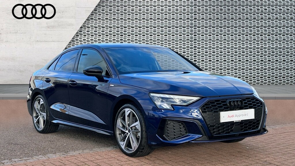 Compare Audi A3 Audi Saloon Black Edition 35 Tfsi 150 Ps S Tronic GF73YVA Blue