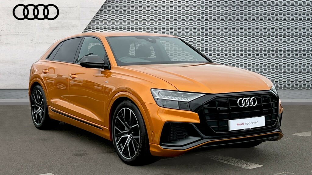Compare Audi Q8 Audi Estate 55 Tfsi Quattro Black Edition Tipt WD73HFU Orange