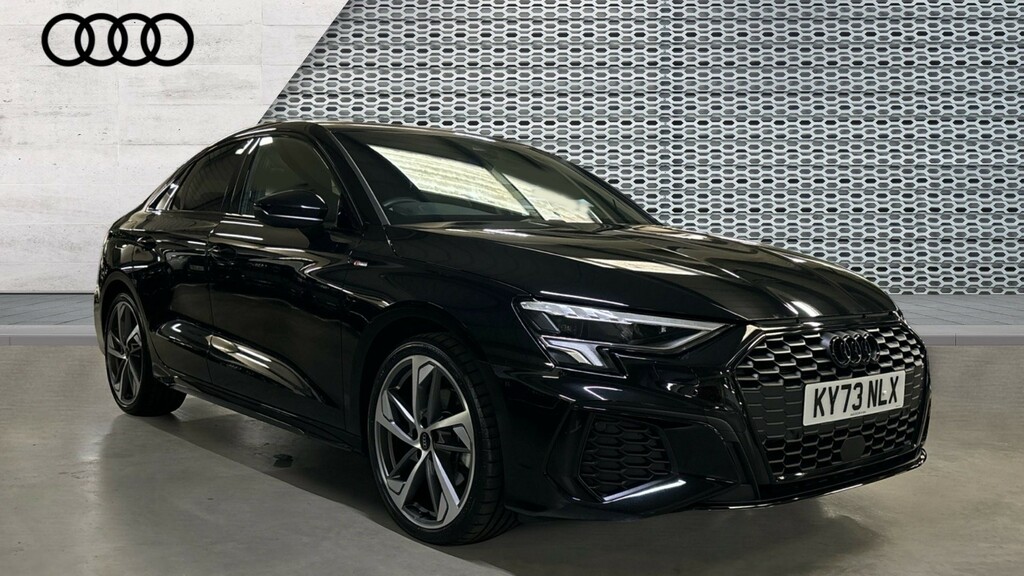 Compare Audi A3 Audi Saloon 35 Tfsi Black Edition S Tronic KY73NLX Black