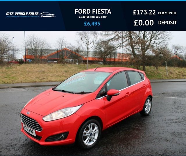 Compare Ford Fiesta Fiesta Zetec Tdci MT15FRF Red
