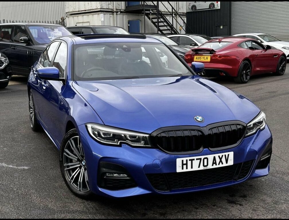 Compare BMW 3 Series 2.0 330E 12Kwh M Sport 2021 HT70AXV Blue
