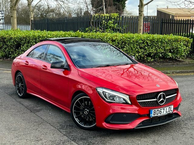 Compare Mercedes-Benz CLA Class 2.1 Cla220d Amg Line 2017 BD67LDL Red