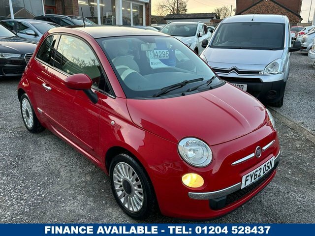Compare Fiat 500 1.2 Lounge Hatchback 69 Bhp FY62OSN Red