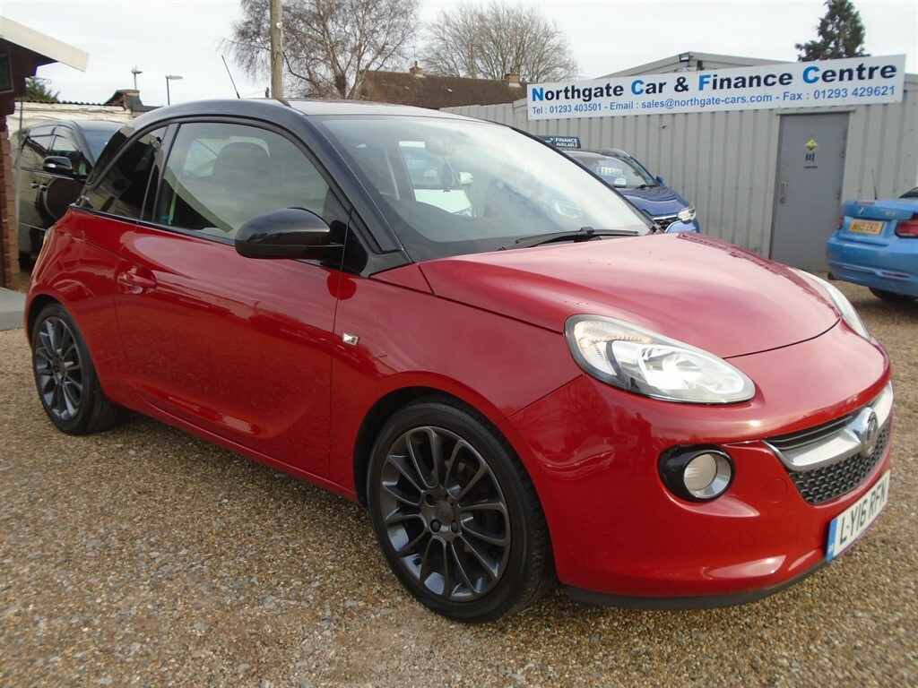 Compare Vauxhall Adam 1.2I Jam Hatchback Euro 6 70 Ps LY16RFN Red