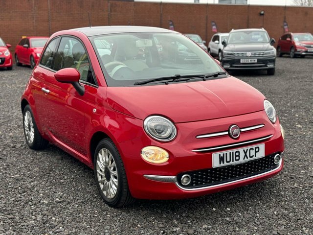 Compare Fiat 500 1.2 Lounge 69 Bhp WU18XCP Red