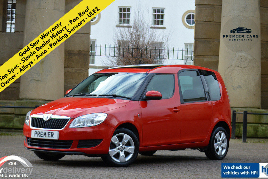 Compare Skoda Roomster 1.2 Se Tsi Pan Roof Alloys HY15WOU Red