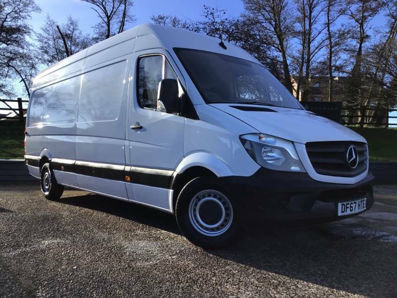 Compare Mercedes-Benz Sprinter 3.5T High Roof Van One Owner From New Full Serv DF67HTE White