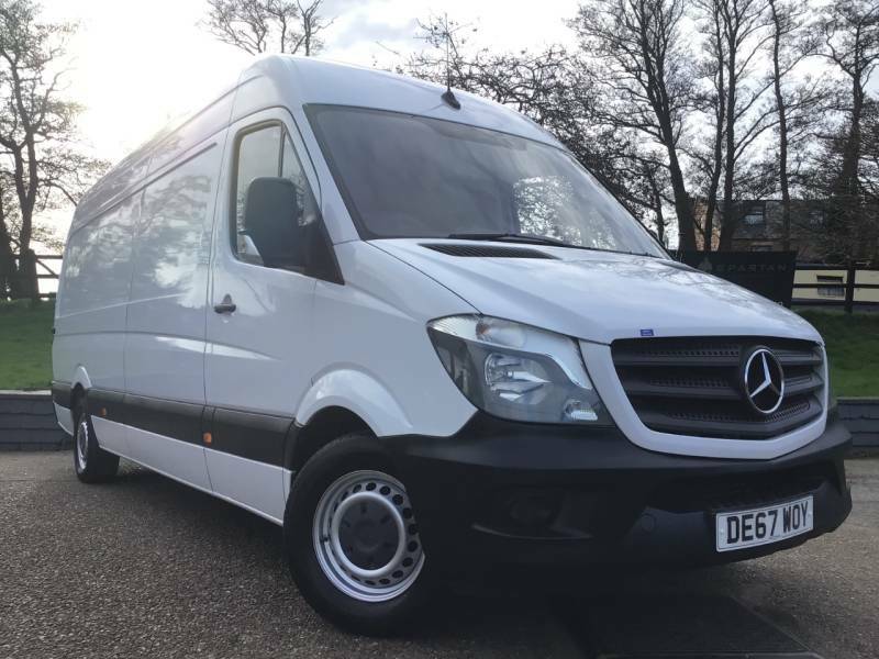 Compare Mercedes-Benz Sprinter 3.5T High Roof Van One Owner From New Full Serv DE67WOY White