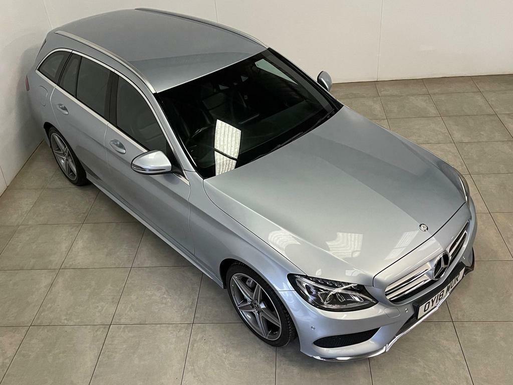 Compare Mercedes-Benz C Class 2.1 C220d Amg Line G-tronic Euro 6 Ss OY18WUR Silver