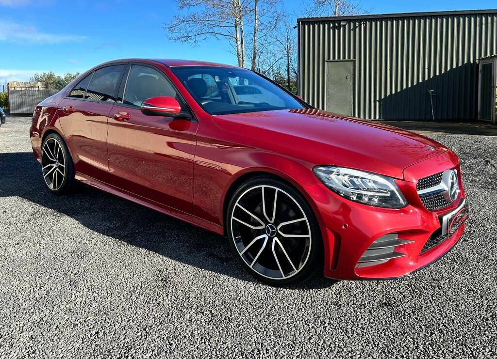 Compare Mercedes-Benz C Class C220d Amg Line LP19OPH Red