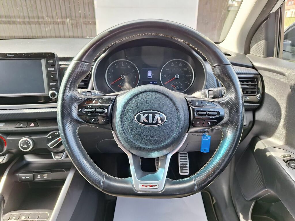 Kia RIO Hatchback 1.0 T-gdi Gt-line Euro 6 Ss 2018 White #1