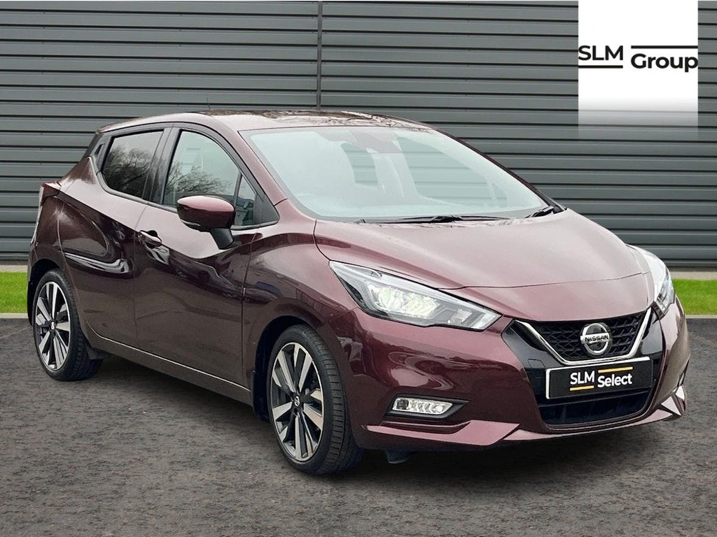 Compare Nissan Micra 1.0 Ig T Tekna Hatchback Xtron GY21KWM Red