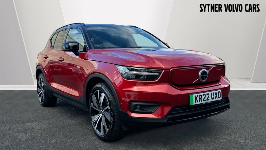 Compare Volvo XC40 170Kw Recharge Pro 69Kwh KR22UXD Red