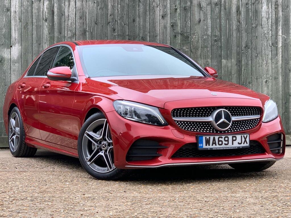 Compare Mercedes-Benz C Class 2.0 C220d Amg Line Premium G-tronic Euro 6 Ss WA69PJX Red