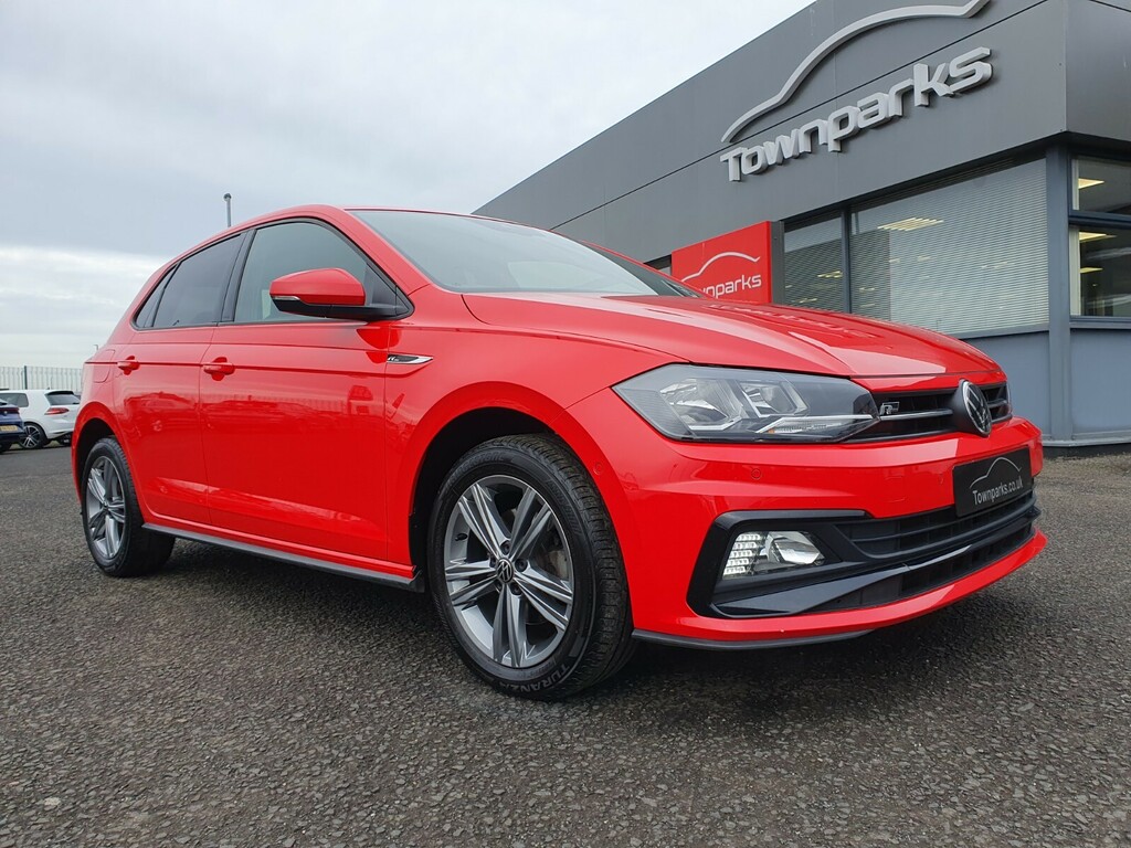 Compare Volkswagen Polo R-line Tsi 110Bhp Reverse Camera Sat Nav Parking S VE70OPY Red