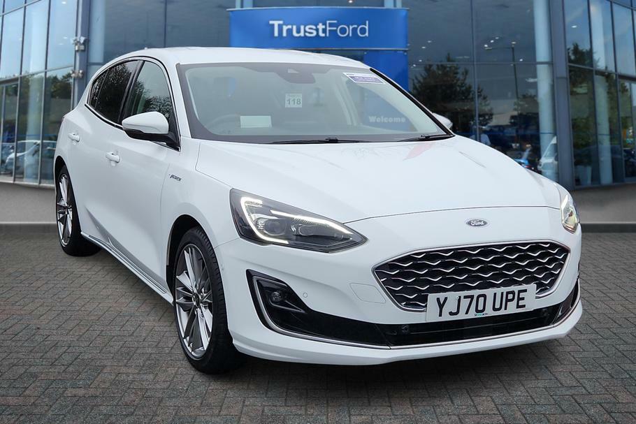 Compare Ford Focus 1.0 Ecoboost Hybrid Mhev 155 Vignale Edition YJ70UPE White