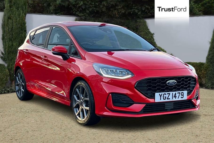 Compare Ford Fiesta 1.0 Ecoboost St-line - Active Park Assist W S YGZ1479 Red