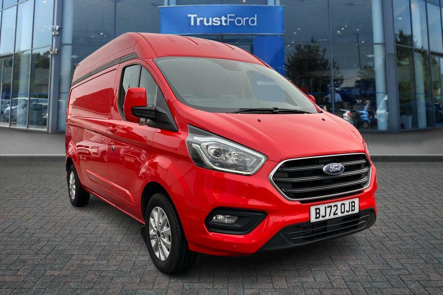 Compare Ford Transit Custom Custom 2.0 Ecoblue 130Ps High Roof Limited Van BJ72OJB Red