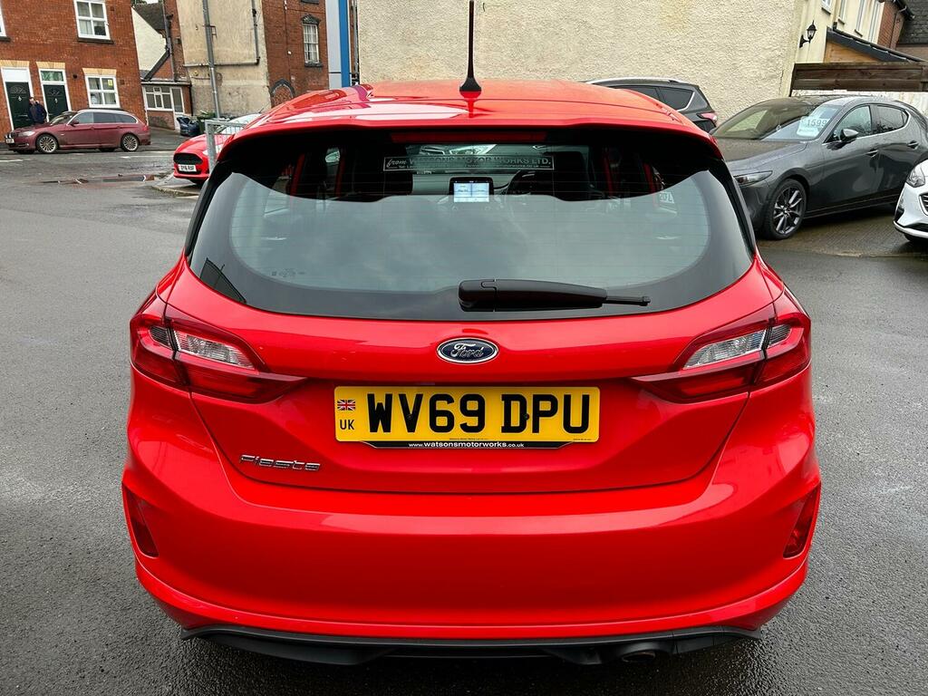 Compare Ford Fiesta Hatchback 140Ps 1.0 T Ecoboost St-line, 20 WV69DPU Red