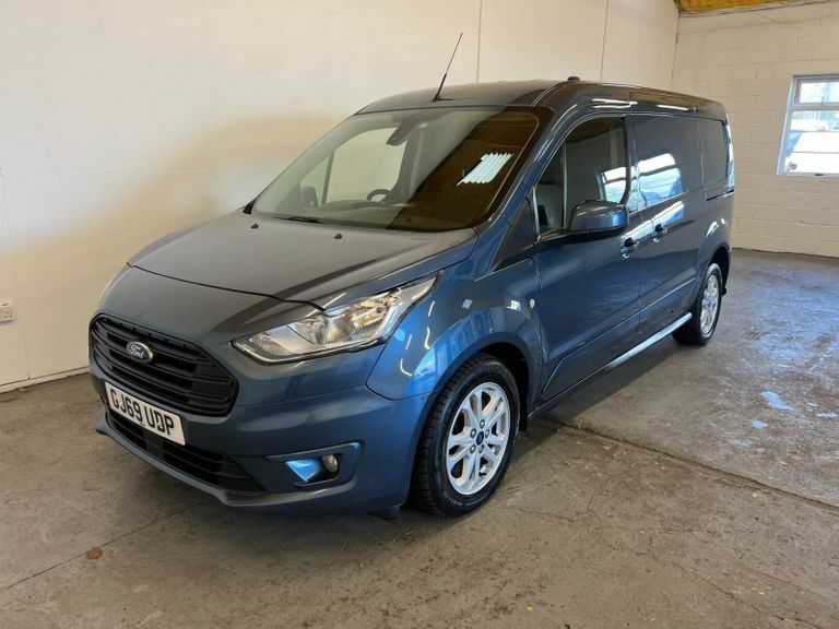 Compare Ford Transit Connect 1.5 240 Ecoblue Limited L2 Euro 6 Ss GJ69UDP Blue