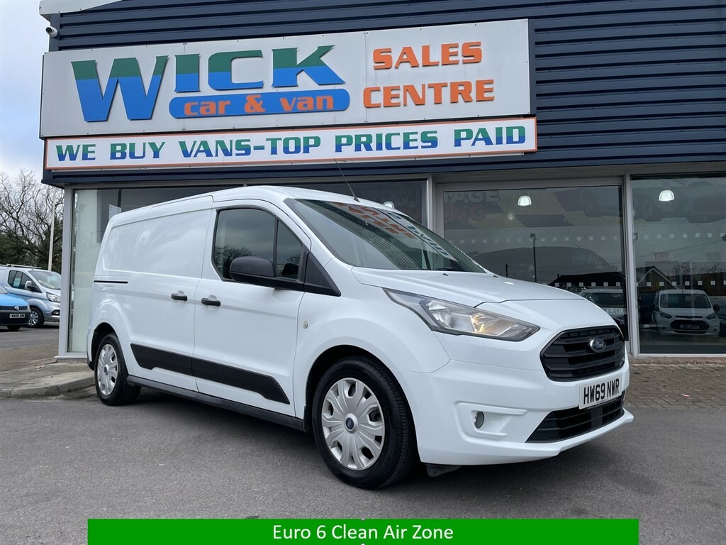 Compare Ford Transit Connect 1.5 230 Ecoblue Trend Crew Van 6Dr E HW69NWR White
