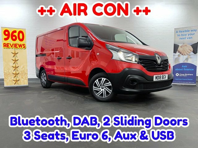 Compare Renault Trafic 1.6 Dci Sl27 Business MD18BGV Red