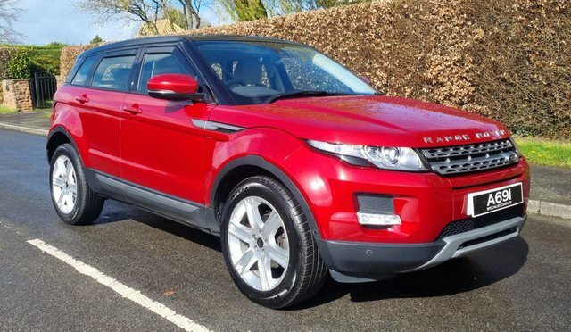 Compare Land Rover Range Rover Evoque 2.2 Sd4 Pure Tech 190 Bhp AF62OLG Red