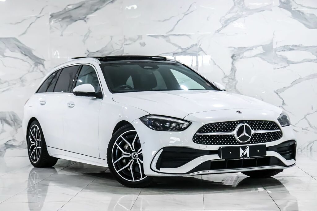 Compare Mercedes-Benz C Class 2022 2.0 C 300 D Amg Line Premium Plus Mhev 262 PO22WNE White