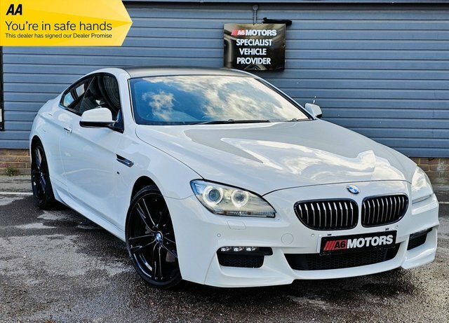 Compare BMW 6 Series 640D M Sport D9NSO White