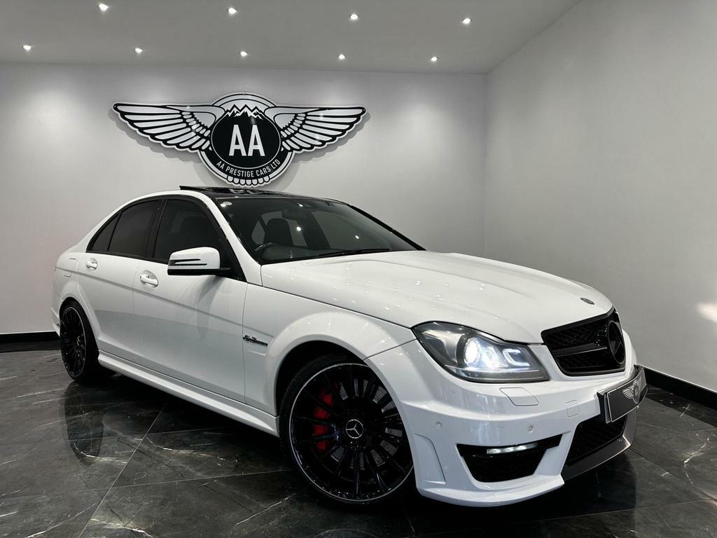Compare Mercedes-Benz C Class Saloon 6.3 C63 V8 Amg Spds Mct Euro 5 201363 FY63MYG White