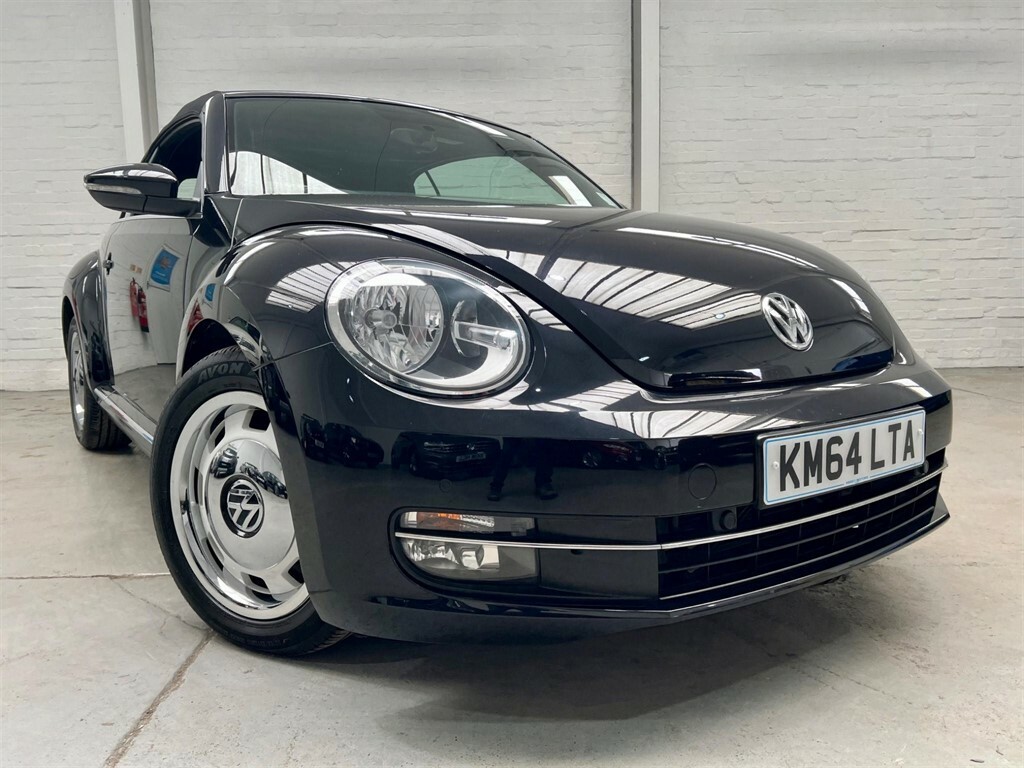 Compare Volkswagen Beetle 2.0 Tdi Bluemotion Tech Design Cabriolet Euro 6 S KM64LTA Black