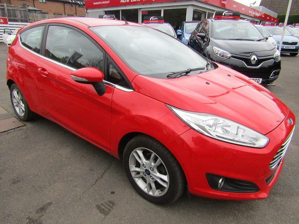 Compare Ford Fiesta 1.0T Ecoboost Zetec Euro 6 Ss BL65ZMU Red
