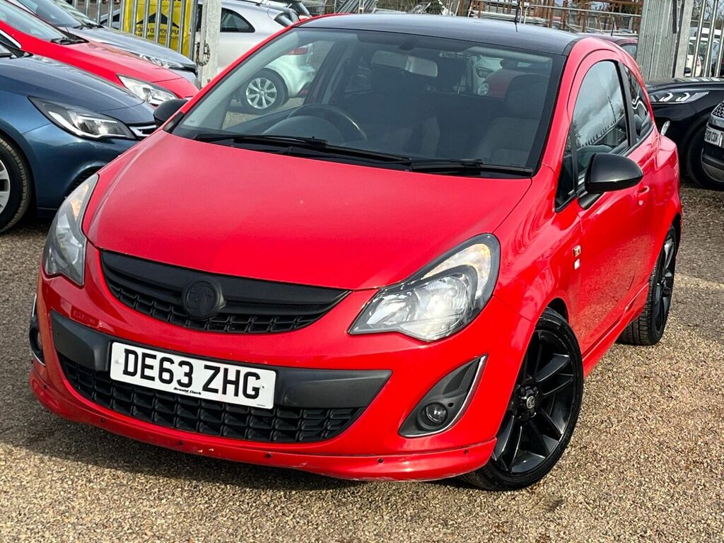 Compare Vauxhall Corsa Hatchback 1.2 16V Limited Edition Euro 5 2013 DE63ZHG Red