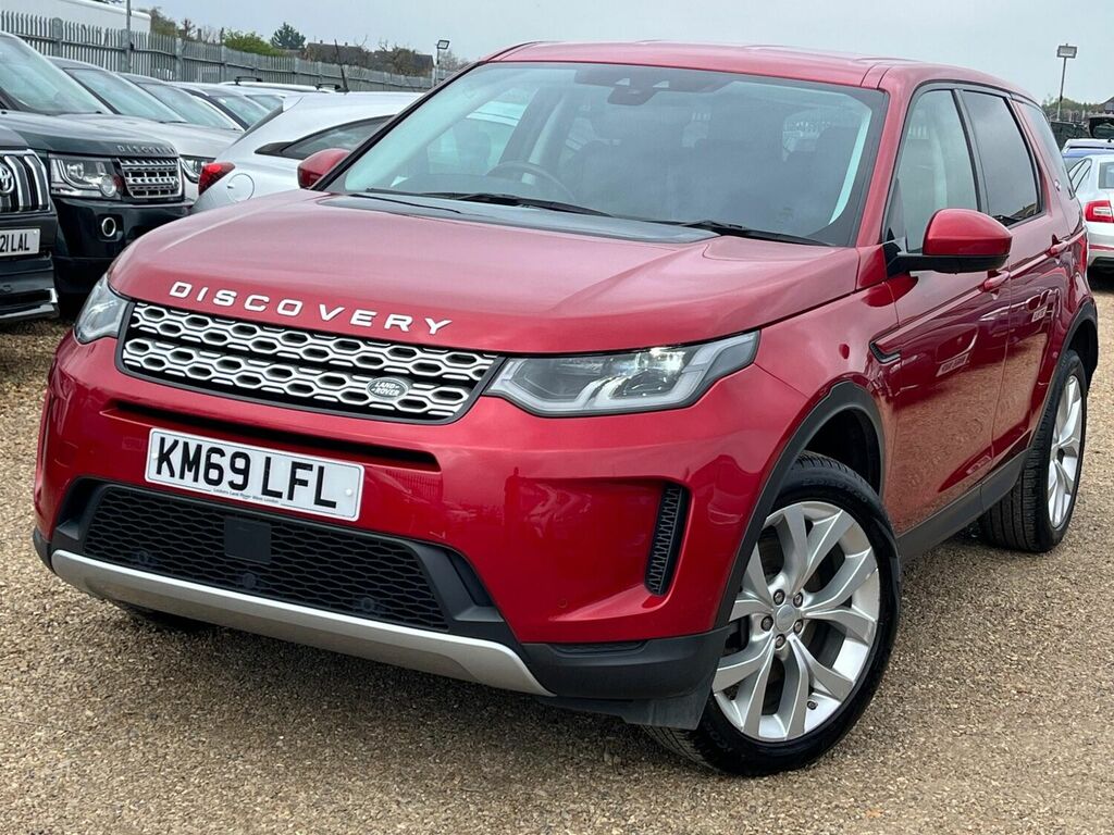 Compare Land Rover Discovery Sport Hse KM69LFL Red