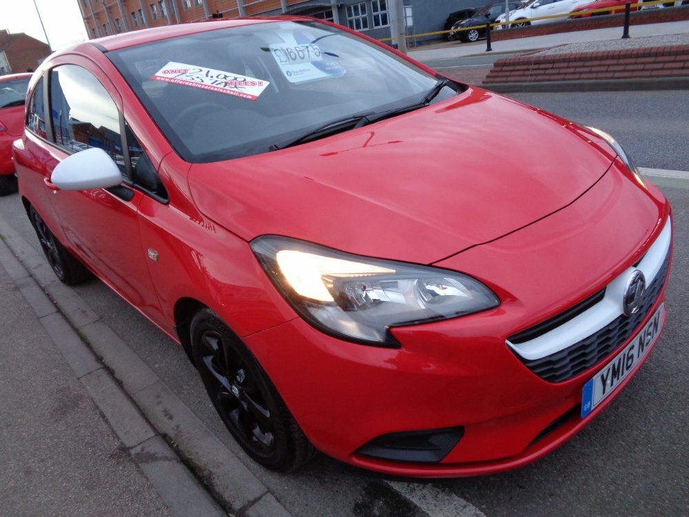 Compare Vauxhall Corsa Sting YM16NSN Red