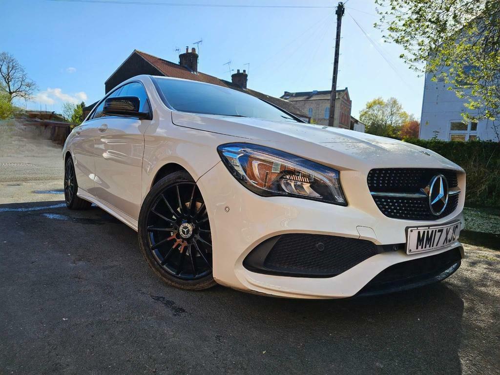 Compare Mercedes-Benz CLA Class 1.6 Cla180 Amg Line Coupe Euro 6 Ss MM17XJC White