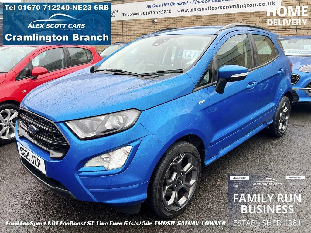 Compare Ford Ecosport 1.0T Ecoboost St-line Euro 6 Ss NG21JZP Blue