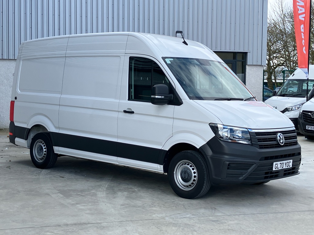 Compare Volkswagen Crafter Mwb Fwd 2.0 Tdi 140Ps Trendline High Roof V GL70YOC White