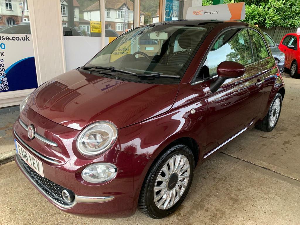 Compare Fiat 500 1.2 Lounge Euro 6 Ss EA18YEV Red
