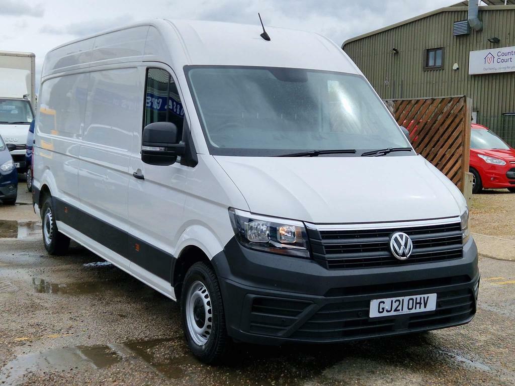 Compare Volkswagen Crafter 2.0 Tdi Cr35 Trendline Fwd Lwb High Roof Euro 6 S GJ21OHV White