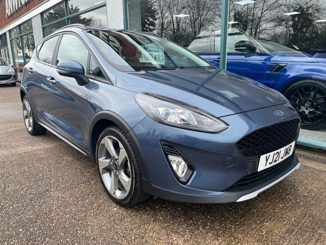 Compare Ford Fiesta 1.0 Active Edition Mhev 124 Bhp YJ21JWB Blue