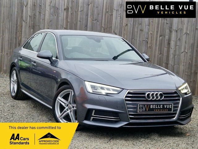 Compare Audi A4 2.0 Tdi S Line 148 Bhp - Free Delivery YL16YYS Grey